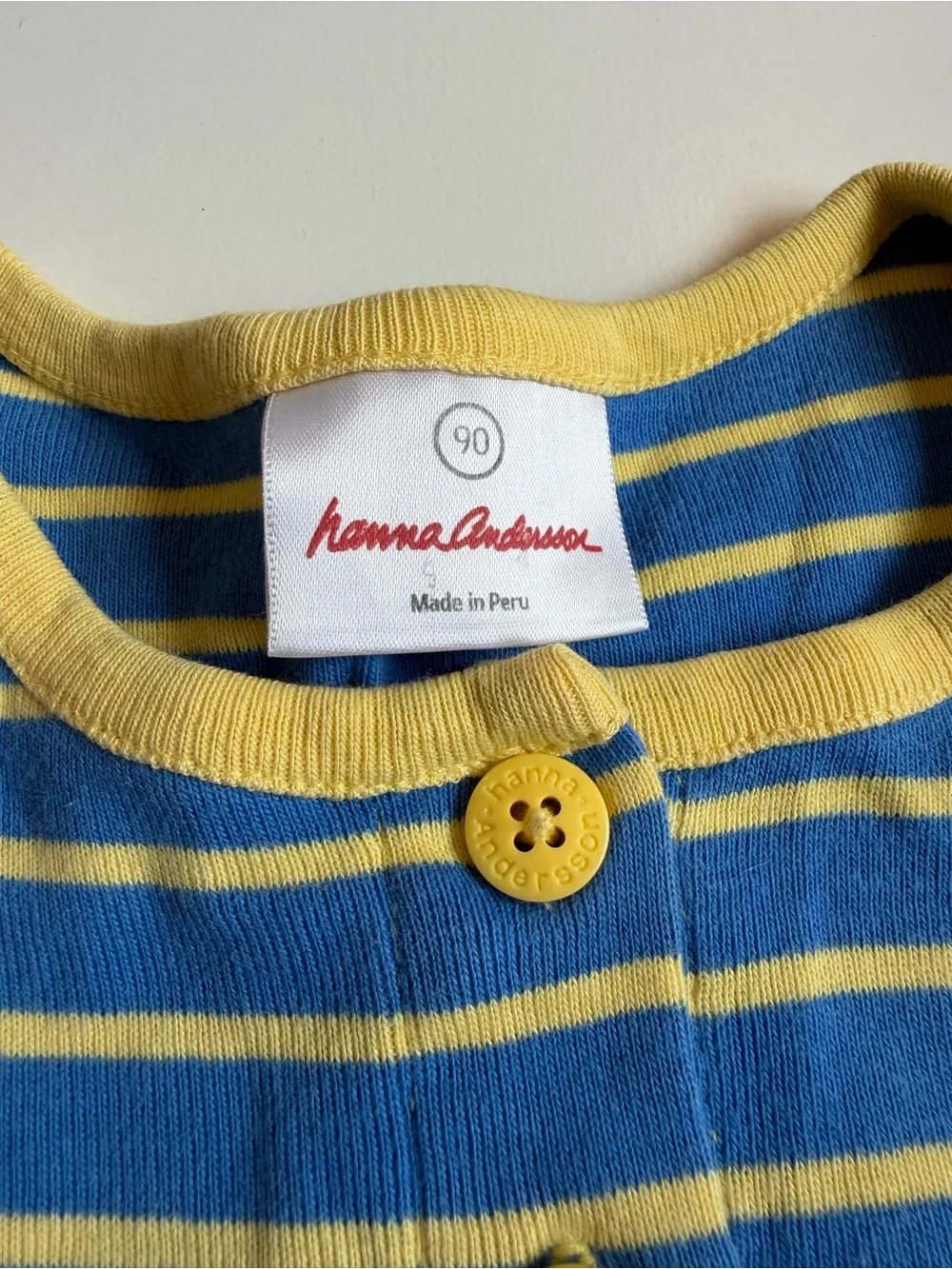 Hanna Andersson Blue & Yellow Play Dress Set